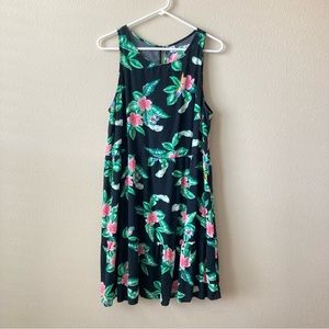 Old Navy Dress L tropical print